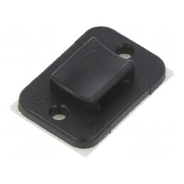 Element de susținere autoadeziv poliamidă UL94V-2, negru | Electronic-mag.ro | Componente Electronice