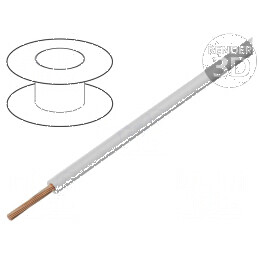 Cablu SiF 1x1,5mm² litat Cu silicon alb 300V 500V 50-180°C | Electronic-mag.ro | Componente Electronice
