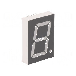 Afișaj LED 7 segmente 30,6mm roșu 1,2 Nr.car 30-60mcd | Electronic-mag.ro | Componente Electronice