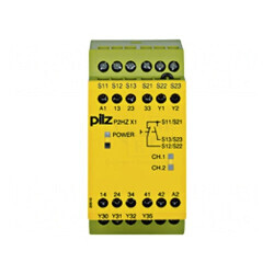 Releu de Siguranță P2HZ X1 24VDC 4 Canale pentru Șină DIN | Electronic-mag.ro | Componente Electronice