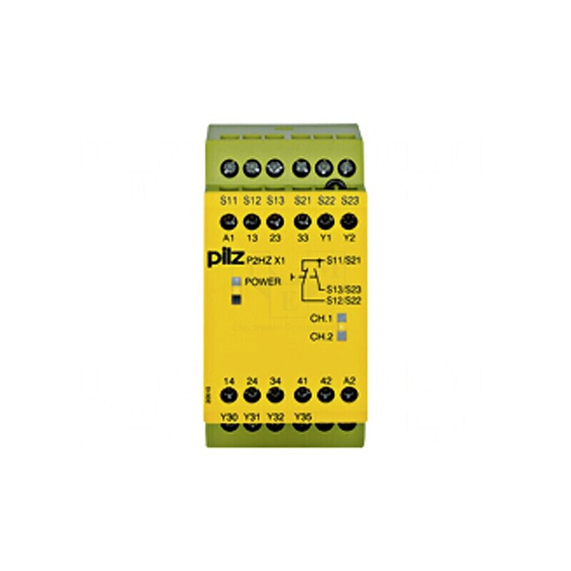 Releu de Siguranță P2HZ X1 24VDC 4 Canale pentru Șină DIN | Electronic-mag.ro | Componente Electronice