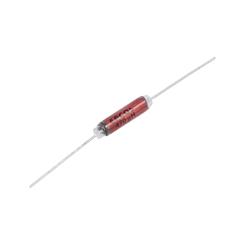 Inductor THT 470uH 300mA 6,5Ω Ø6x26mm ±20% 25MHz | Electronic-mag.ro | Componente Electronice
