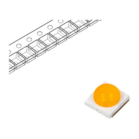 LED ambră 130° 1000mA λd: 587,8÷590,4nm | Electronic-mag.ro | Componente Electronice