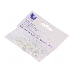 Element de susținere alb pentru cablu plat SMYp 2x0,75 | Electronic-mag.ro | Componente Electronice