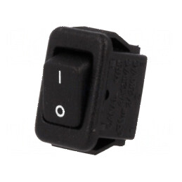 Rocker SPST ON-OFF 3A/250VAC negru UL94V-2 | Electronic-mag.ro | Componente Electronice