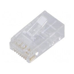 Conector RJ45 Cat 6 ecranat 8p8c | Electronic-mag.ro | Componente Electronice