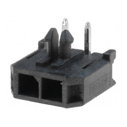 Conector Micro-Fit 3.0 3mm PIN 2 THT pentru cablu-placă soclu tată | Electronic-mag.ro | Componente Electronice