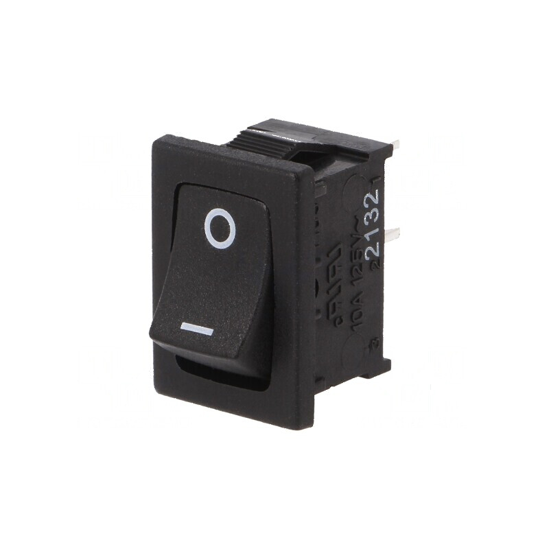 Rocker SPST-NO ON-OFF 4A 250VAC negru 30mΩ -20÷55°C | Electronic-mag.ro | Componente Electronice Rocker SPST-NO ON-OFF 4A 250VAC negru 30mΩ -20÷55°C | Electronic-mag.ro | Componente Electronice