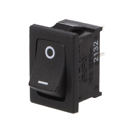 Rocker SPST-NO ON-OFF 4A 250VAC negru 30mΩ -20÷55°C | Electronic-mag.ro | Componente Electronice