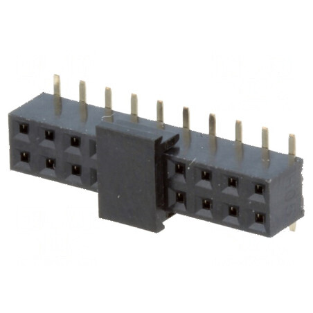 Conector şiruri pini soclu mamă 20 pini verticale 2mm SMT | Electronic-mag.ro | Componente Electronice