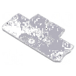 Placă extremitate gri 2,2mm x 34,9mm x 65,4mm | Electronic-mag.ro | Componente Electronice