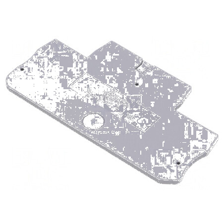 Placă extremitate gri 2,2mm x 34,9mm x 65,4mm | Electronic-mag.ro | Componente Electronice