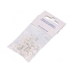 Element de susținere albă OMYp 2x0,5 pentru cablu plat | Electronic-mag.ro | Componente Electronice