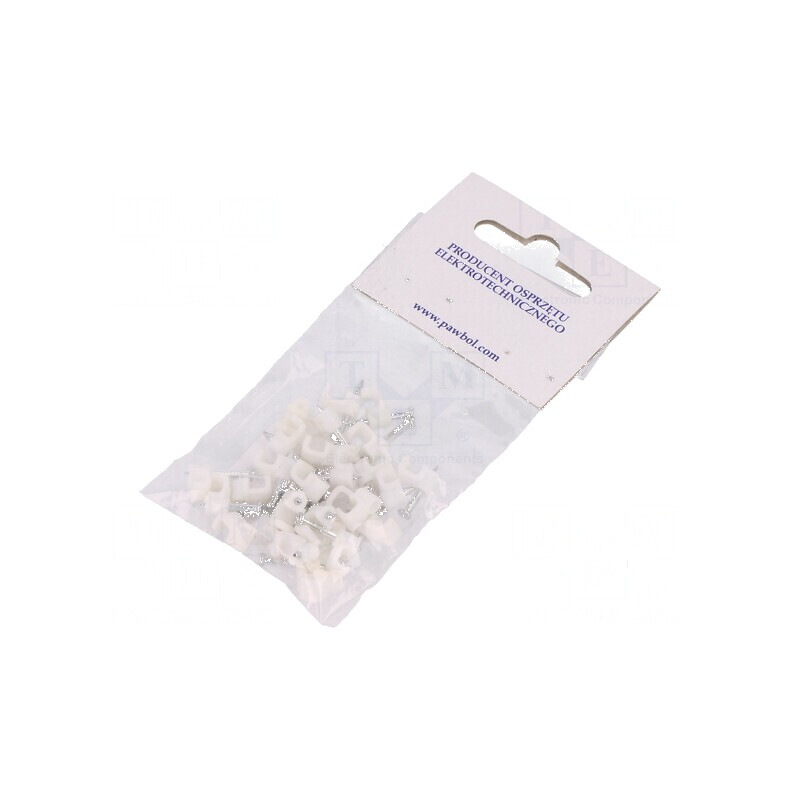 Element de susținere albă OMYp 2x0,5 pentru cablu plat | Electronic-mag.ro | Componente Electronice