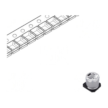 Condensator electrolitic SMD 1mF 35VDC ±20% -55÷105°C 2000h | Electronic-mag.ro | Componente Electronice