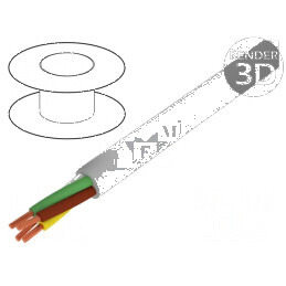Cablu ELITRONIC® LIYY 4x0,14mm² neecranat 250V gri | Electronic-mag.ro | Componente Electronice