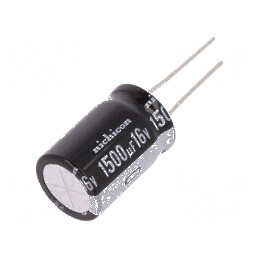 Condensator electrolitic THT 1500uF 16V 25mm ±20% | Electronic-mag.ro | Componente Electronice