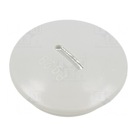 Capac de protecție PG29 polistiren gri deschis 8mm | Electronic-mag.ro | Componente Electronice