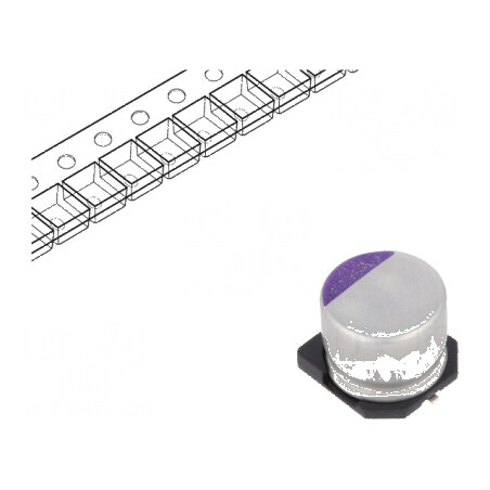 Condensator polimeric 56uF 20VDC SMD ±20% -55÷125°C 30mΩ | Electronic-mag.ro | Componente Electronice
