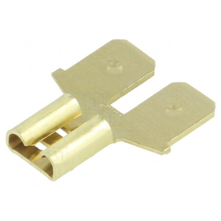 Terminal plat 6,3mm 0,8mm 1 x mamă 2 x tată fără alamă | Electronic-mag.ro | Componente Electronice