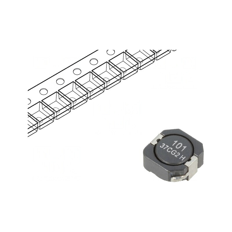 Inductor SMD 97,5uH 1,52A 164mΩ ±30% Isat 1,45A | Electronic-mag.ro | Componente Electronice