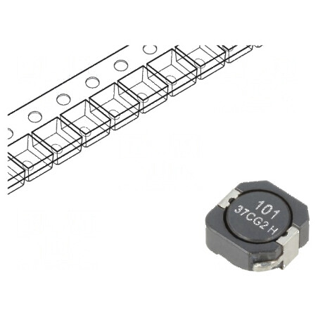 Inductor SMD 97,5uH 1,52A 164mΩ ±30% Isat 1,45A | Electronic-mag.ro | Componente Electronice