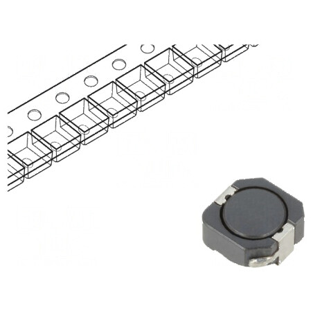 Inductor SMD 1mH 430mA 1528mΩ ±30% Isat 480mA | Electronic-mag.ro | Componente Electronice