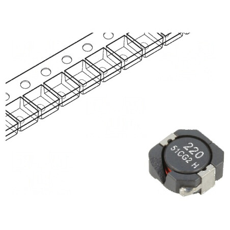 Inductor SMD 23,5uH 3,12A 39mΩ ±30% Isat 3A | Electronic-mag.ro | Componente Electronice