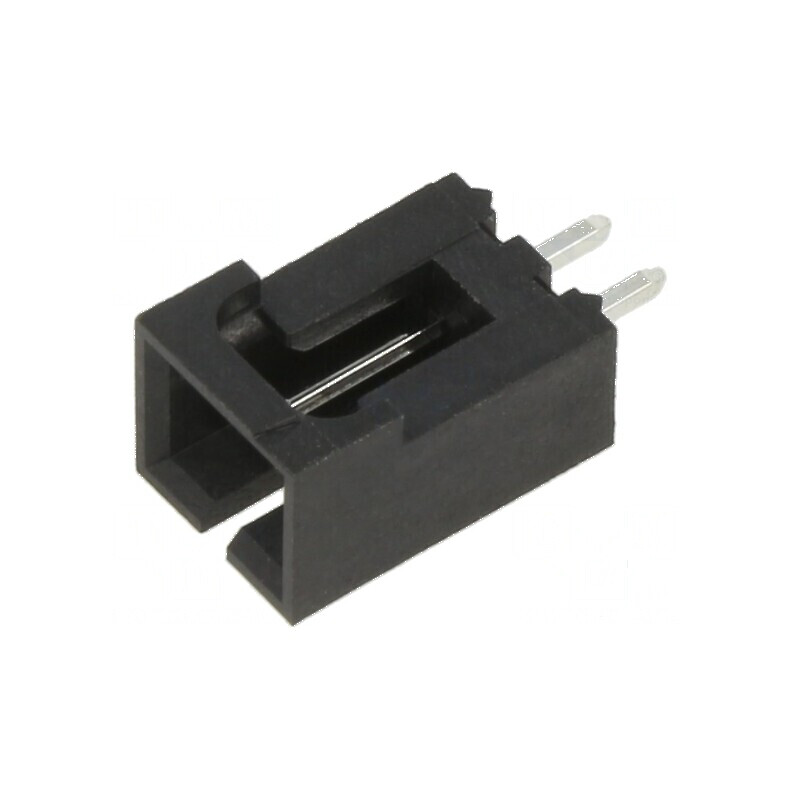 Conector cablu-placă soclu tată SL 2,54mm PIN 2 THT aurit | Electronic-mag.ro | Componente Electronice