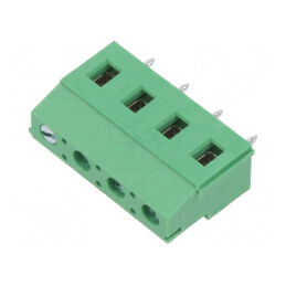 Regletă de conexiuni pentru PCB 90° 4 piste 16A 7,5mm | Electronic-mag.ro | Componente Electronice