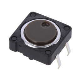 Microîntrerupător TACT SPST 0,05A 12VDC THT 2,6N 4,3mm | Electronic-mag.ro | Componente Electronice