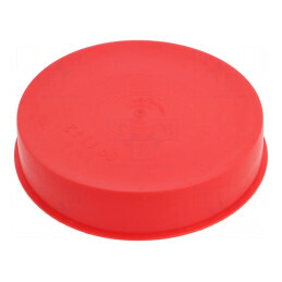 Obturator Corp Roşu Diametru 119,9mm H: 28,9mm LDPE SafeCAP | Electronic-mag.ro | Componente Electronice