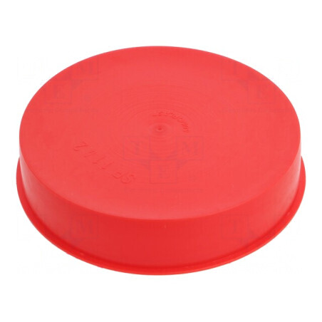 Obturator Corp Roşu Diametru 119,9mm H: 28,9mm LDPE SafeCAP | Electronic-mag.ro | Componente Electronice