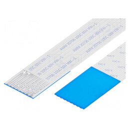 Bandă FFC Fire 8 P, Cablu 1mm cu Contacte pe Partea Opusă | Electronic-mag.ro | Componente Electronice
