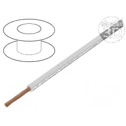 Cablu FLRYW-A 1x1,5mm2 Cu PVC Alb 60V 100m | Electronic-mag.ro | Componente Electronice