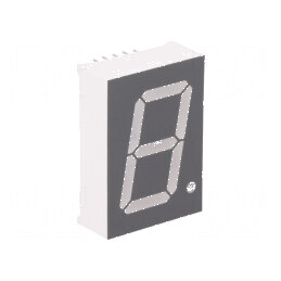 Afișaj LED 7 segmente 25,4mm 1 roșie 30-60mcd | Electronic-mag.ro | Componente Electronice