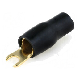 Terminal M4 20mm² aurit izolat negru | Electronic-mag.ro | Componente Electronice