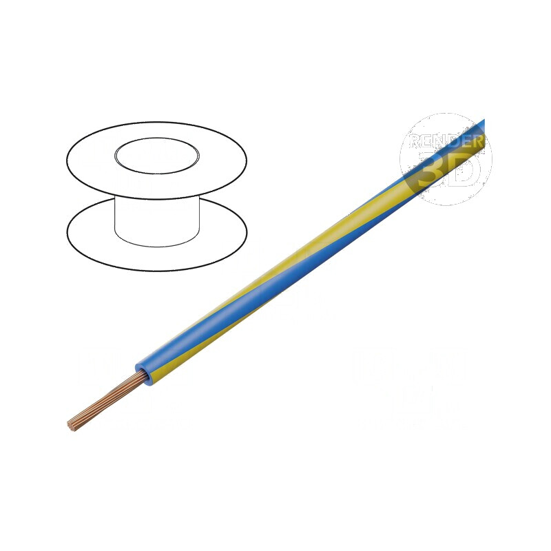 Cablu H05V-K LgY 0,75mm2 PVC albastru-galben 100m | Electronic-mag.ro | Componente Electronice Cablu H05V-K LgY 0,75mm2 PVC albastru-galben 100m | Electronic-mag.ro | Componente Electronice