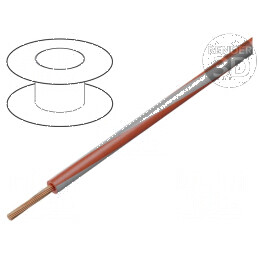 Cablu H05V-K LgY 0,75mm² PVC roșu-gri 300V/500V | Electronic-mag.ro | Componente Electronice