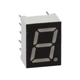 Afişaj LED 7 segmente 9,9mm albastru 40mcd 1 car | Electronic-mag.ro | Componente Electronice