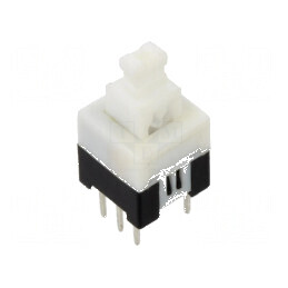 Comutator acţionat prin apăsare Poz 2 DPDT 0,1A/30VDC THT | Electronic-mag.ro | Componente Electronice