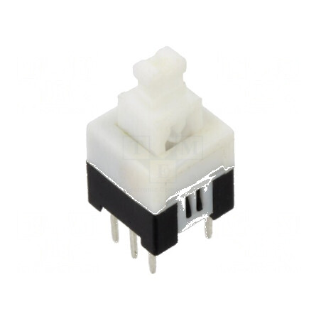 Comutator acţionat prin apăsare Poz 2 DPDT 0,1A/30VDC THT | Electronic-mag.ro | Componente Electronice
