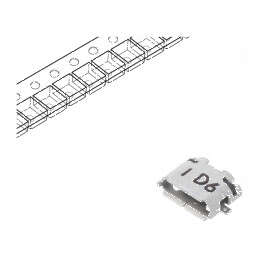 Conector USB B Micro Soclu ZX 5 PIN pentru PCB SMT USB 2.0 | Electronic-mag.ro | Componente Electronice