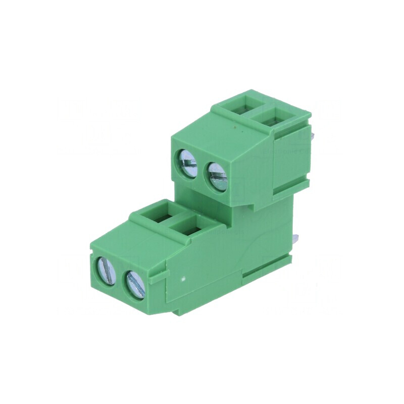 Regletă de conexiuni pentru PCB 90° 4 piste 2,5mm² | Electronic-mag.ro | Componente Electronice
