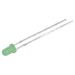 LED 3mm verde 15-50mcd 35° convex 2 termi | Electronic-mag.ro | Componente Electronice