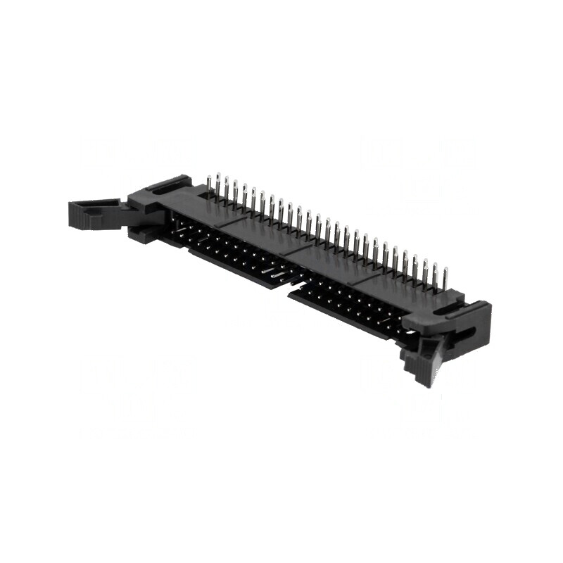 Conector IDC soclu tată 50 PIN 90° THT aurit 2,54mm | Electronic-mag.ro | Componente Electronice