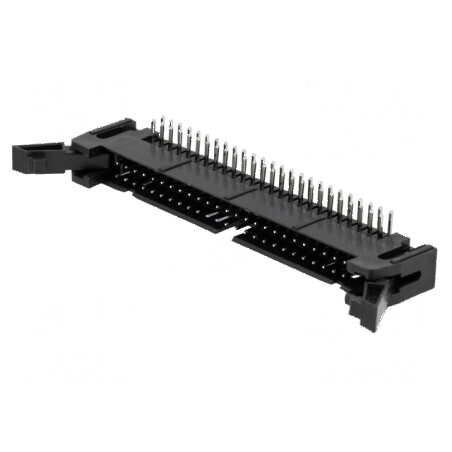 Conector IDC soclu tată 50 PIN 90° THT aurit 2,54mm | Electronic-mag.ro | Componente Electronice