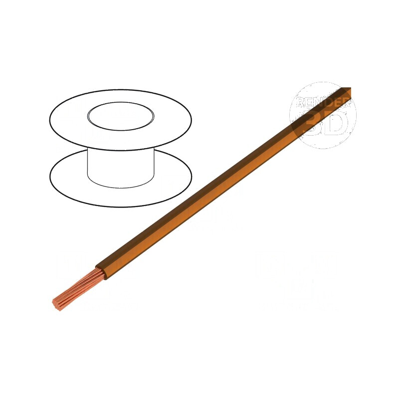 Cablu H05V-K 0,75mm2 PVC maro-portocaliu 100m | Electronic-mag.ro | Componente Electronice Cablu H05V-K 0,75mm2 PVC maro-portocaliu 100m | Electronic-mag.ro | Componente Electronice