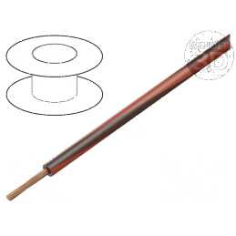 Cablu H05V-K 0,75mm² PVC maro-roșu 300V 500V | Electronic-mag.ro | Componente Electronice