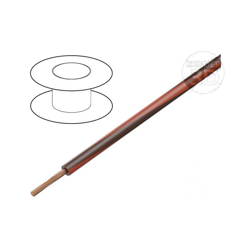 Cablu H05V-K 0,75mm² PVC maro-roșu 300V 500V | Electronic-mag.ro | Componente Electronice Cablu H05V-K 0,75mm² PVC maro-roșu 300V 500V | Electronic-mag.ro | Componente Electronice